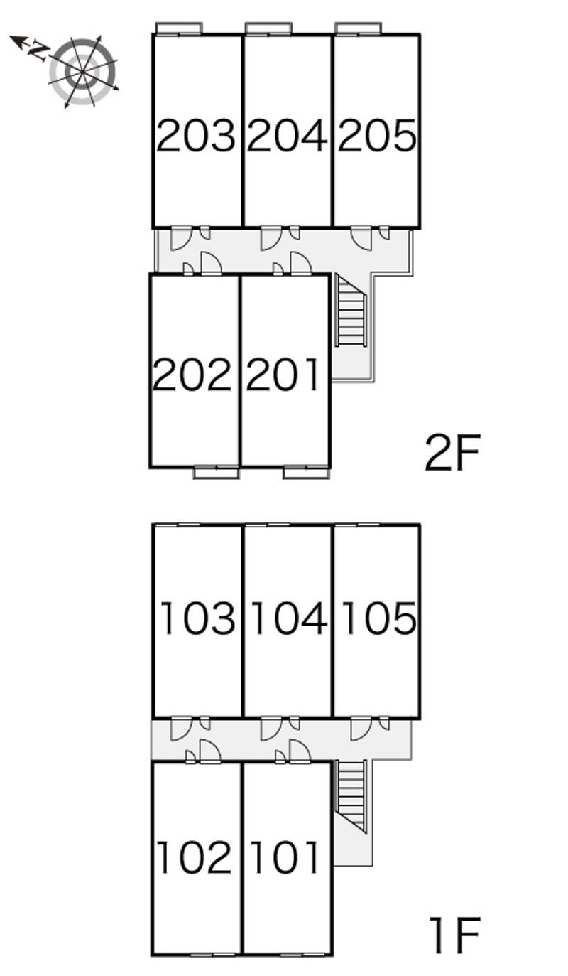 レオパレスガーデン 間取配置図