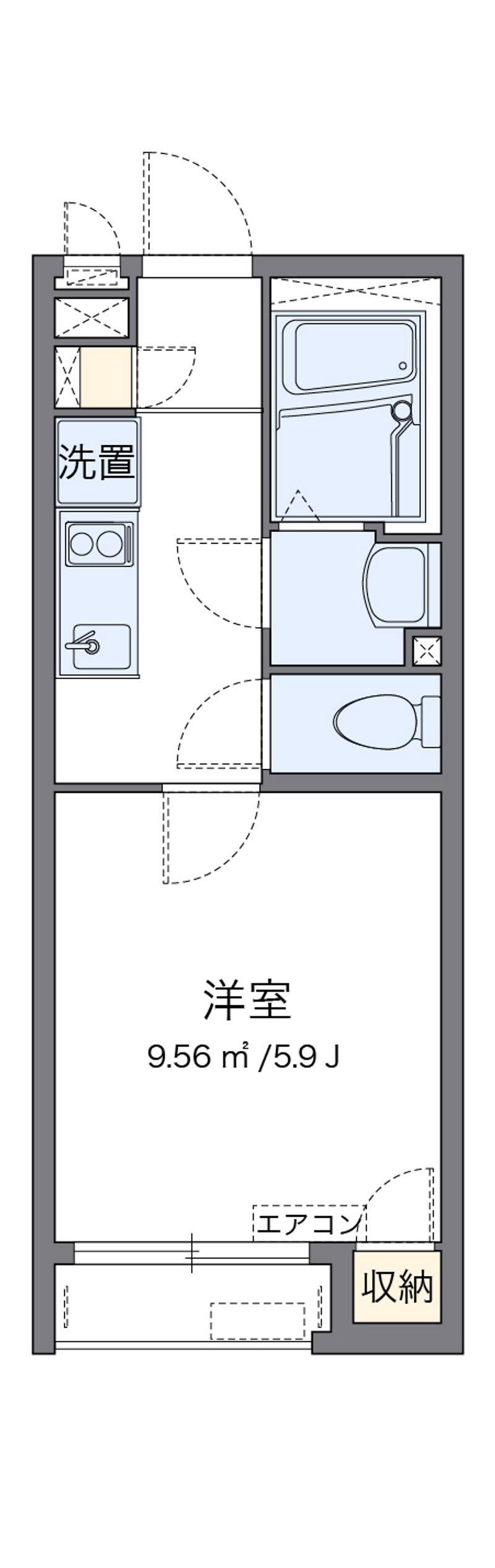 クレイノＯＬＩＶＥ 間取図