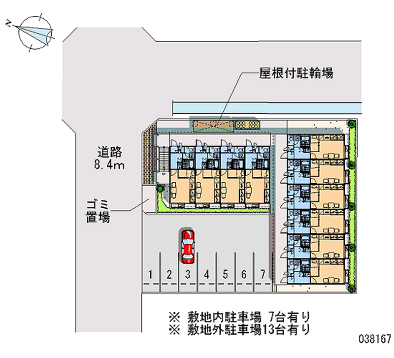 レオパレス貝塚 月極駐車場