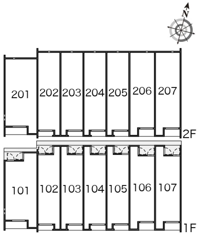 クレイノ綾瀬 間取り配置図