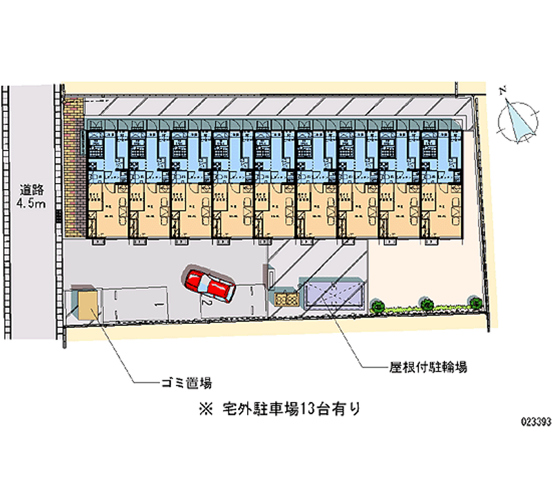 レオパレスＭＩＺＵＳＡＷＡ 月極駐車場