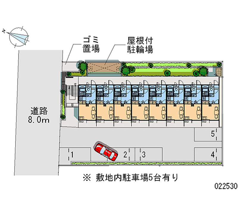 レオパレスハピネス湘南 月極駐車場