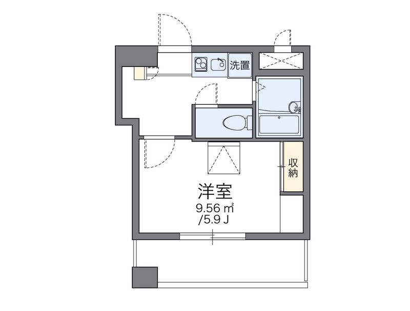 レオパレスアストラーレ茶屋町東 間取図