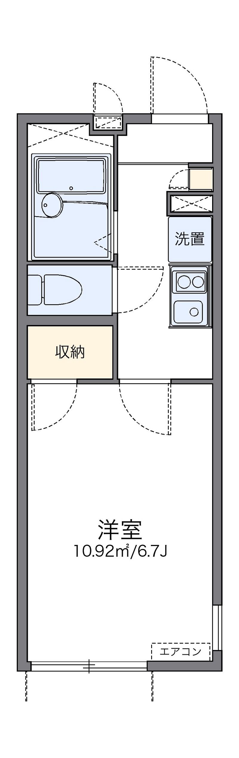 レオパレスメゾン　ド　アキ 間取図