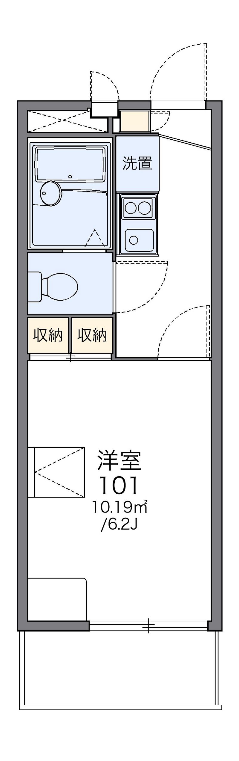 レオパレスラコルト 間取図