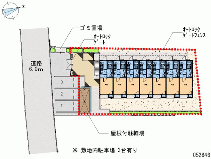 レオネクストショコラ国立 月極駐車場