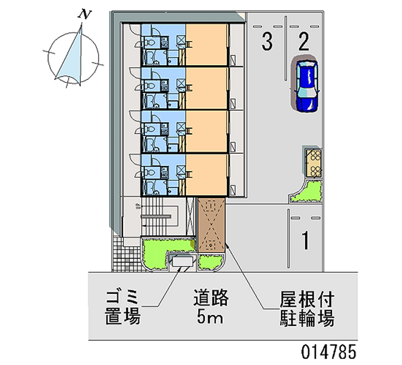 レオパレスみのりビルⅡ 区画図