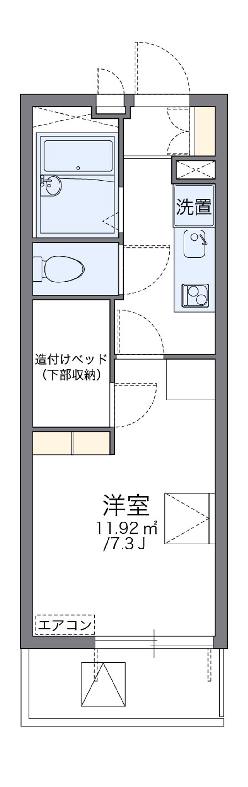 レオパレスタケシン 間取図