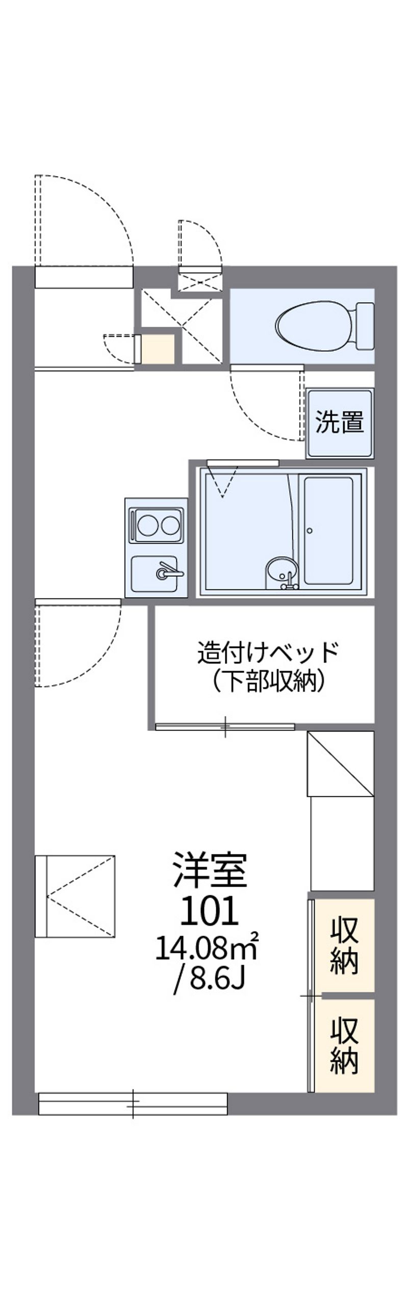 レオパレスルーチェ 間取図