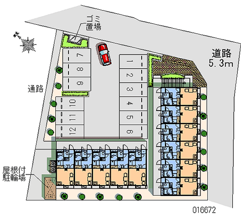 16672 Monthly parking lot