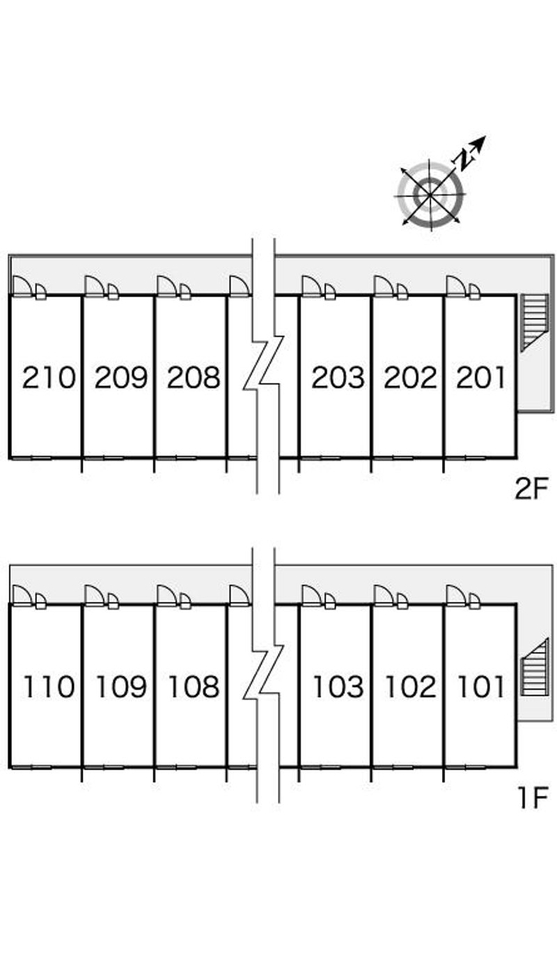 レオパレスグランベアー 間取配置図