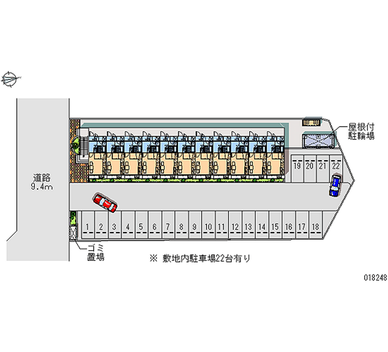 レオパレスコンフォール動橋Ⅱ 月極駐車場