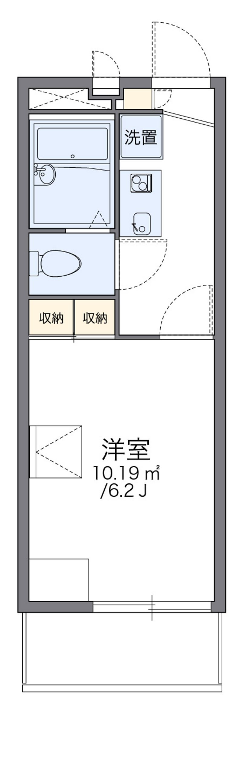 レオパレスすばる 間取図