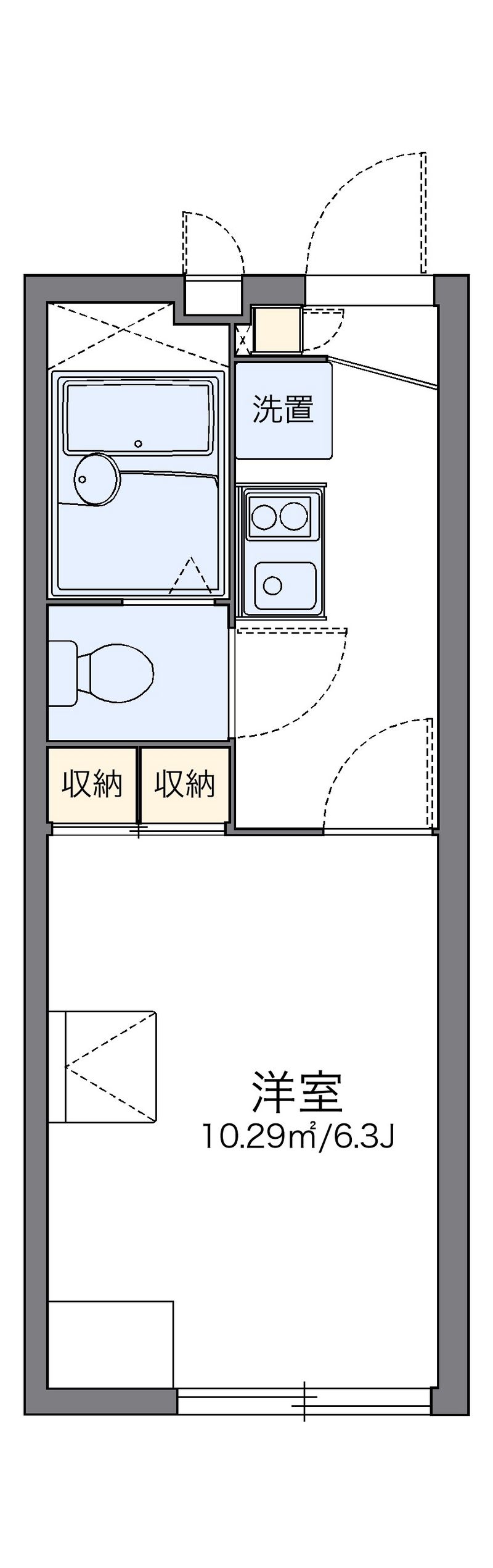 レオパレス嵐山Ⅱ 間取図