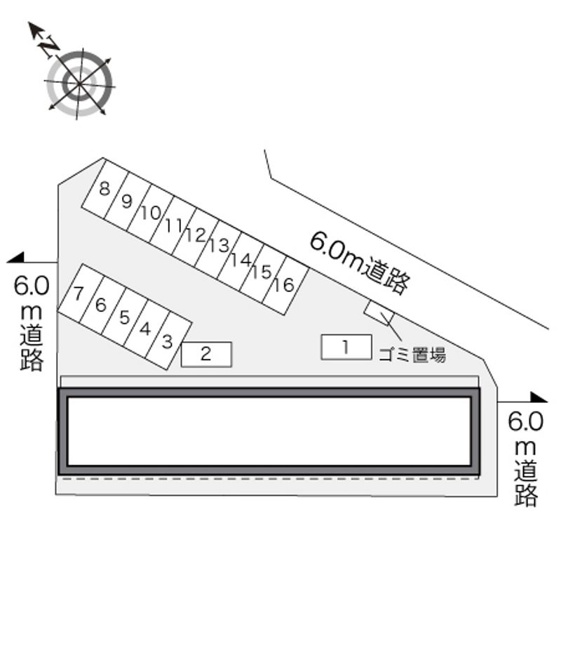レオパレスＤＲＥＡＭ 配置図