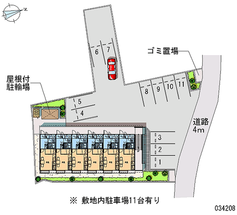 レオパレスユイマール 区画図