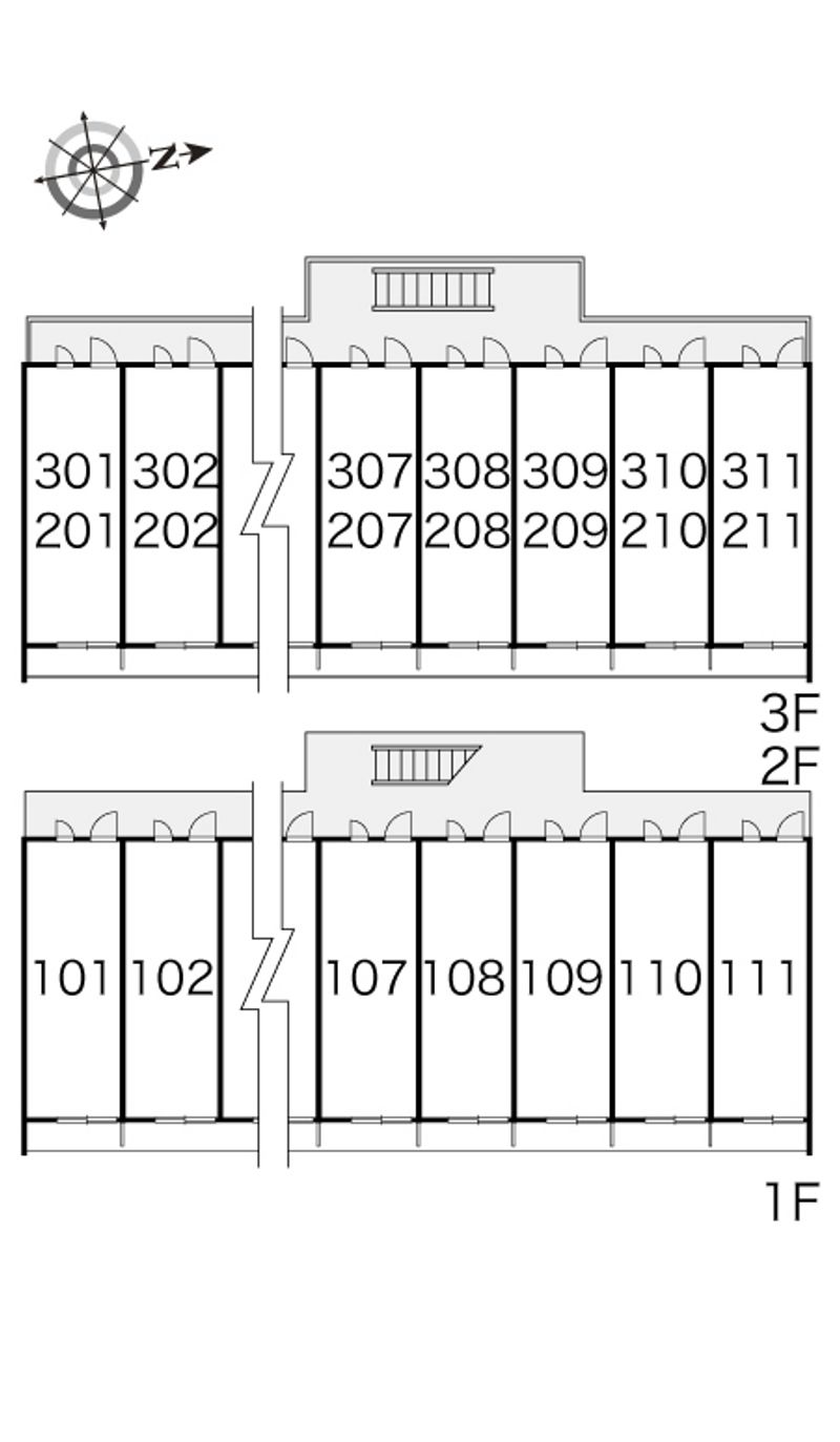 レオパレス空とぶジュウタン 間取配置図