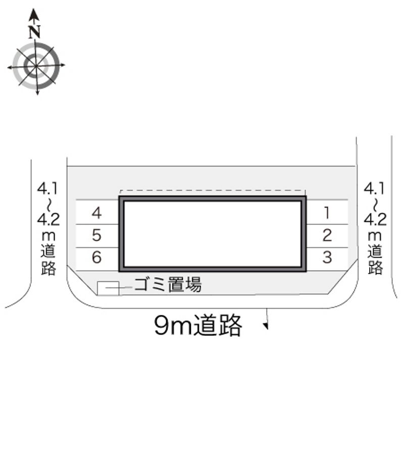 レオパレスビーグラッド 駐車場