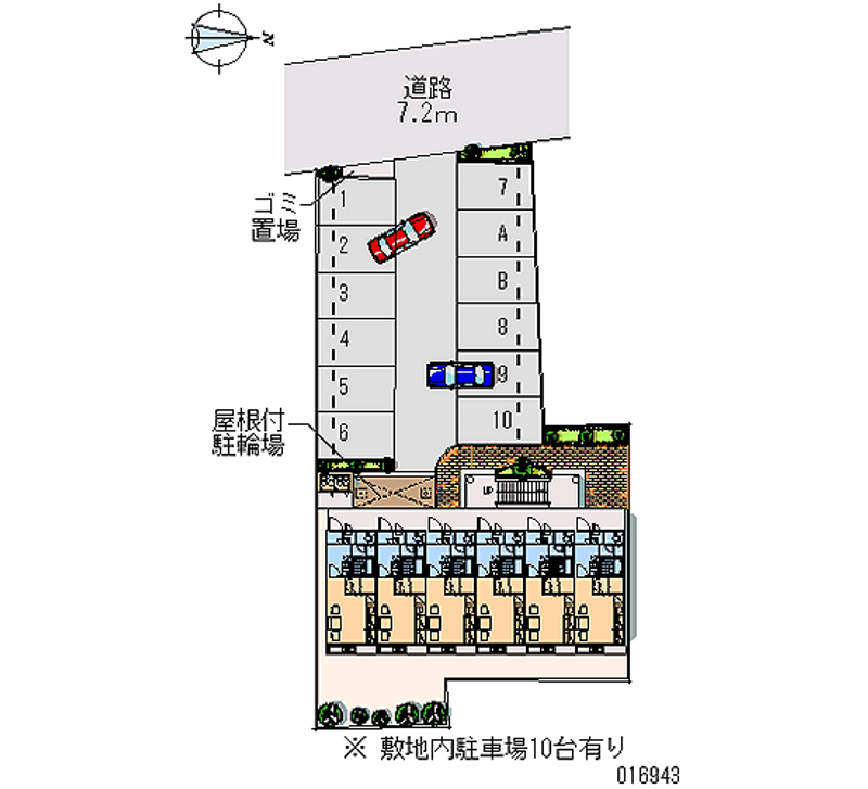 16943 Monthly parking lot