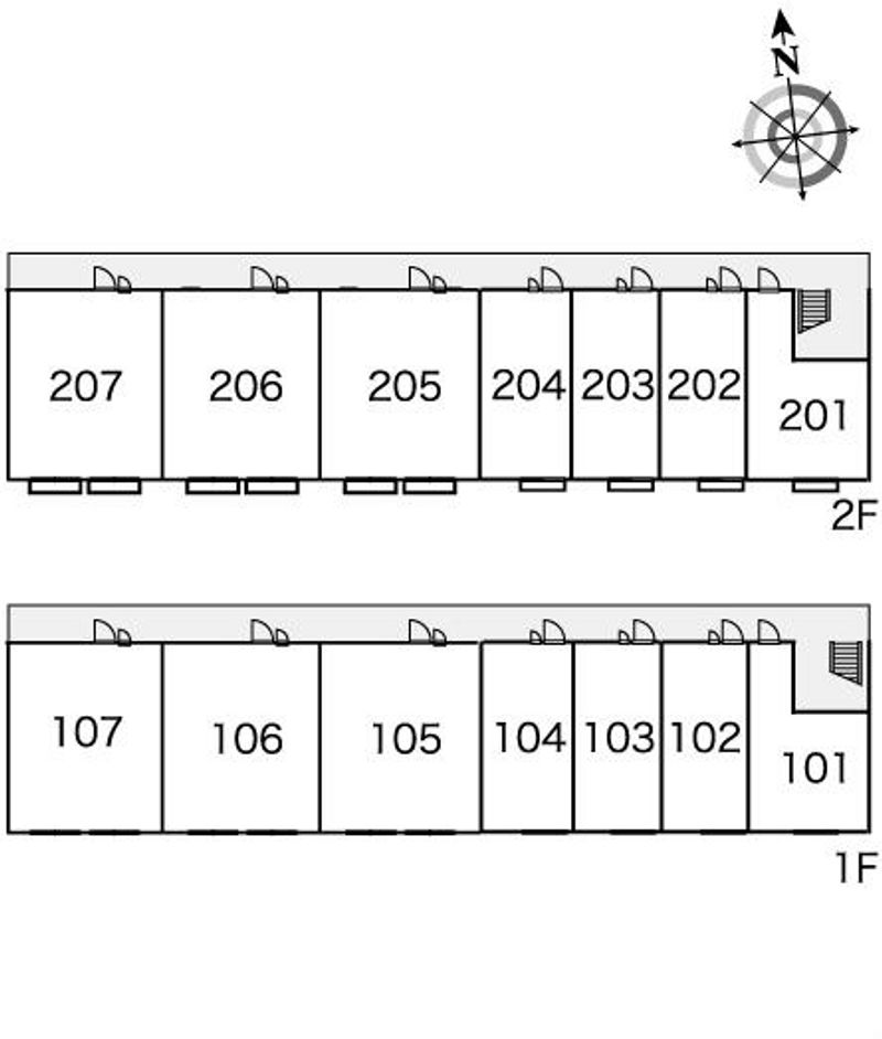 レオパレスコンフォートヴィヴレ 間取り配置図
