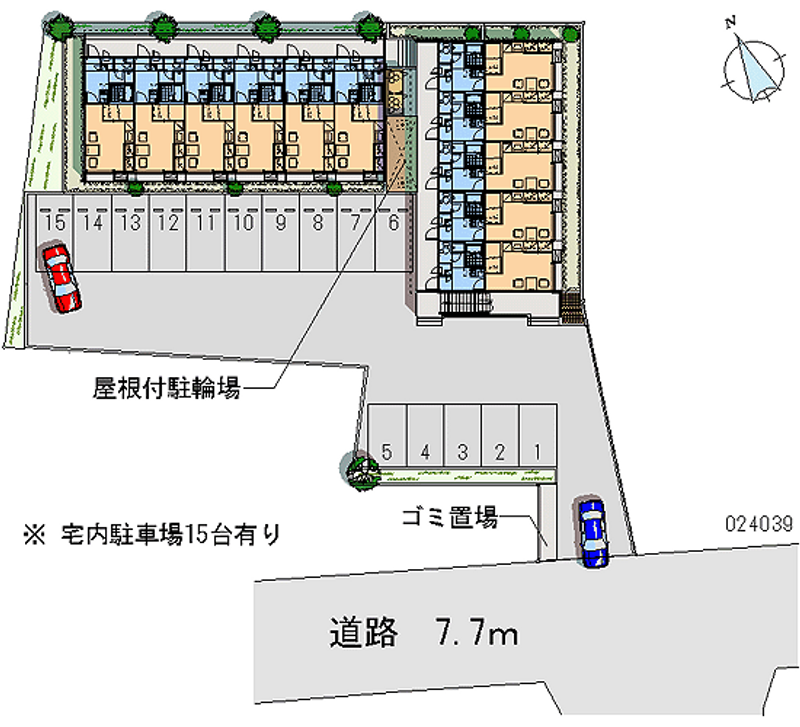 レオパレスシエロ 月極駐車場