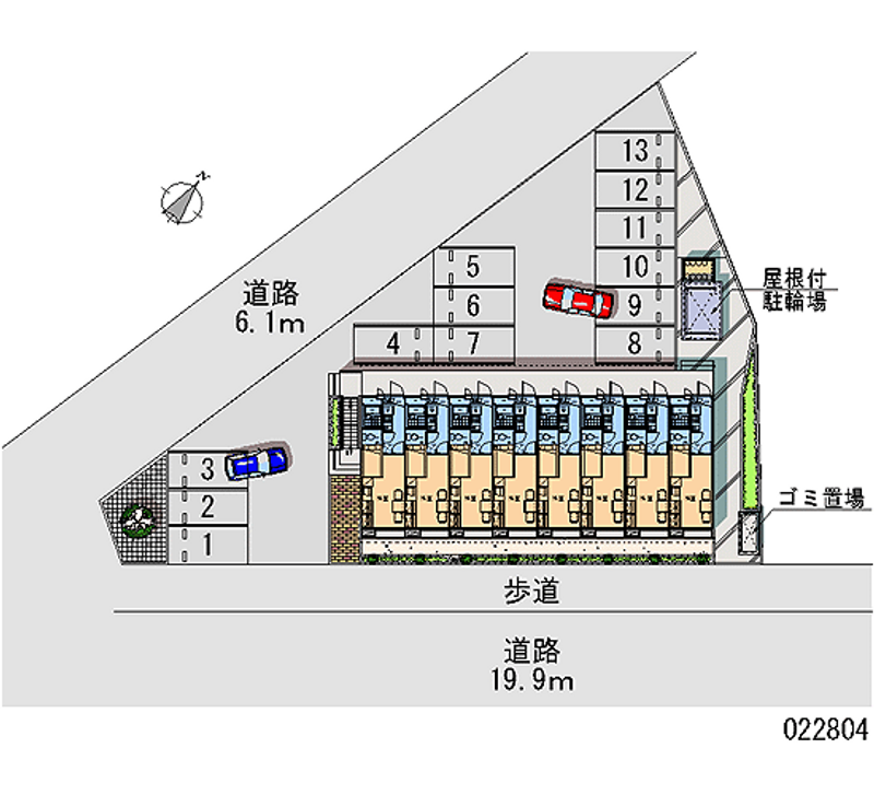 レオパレスルミエール 月極駐車場