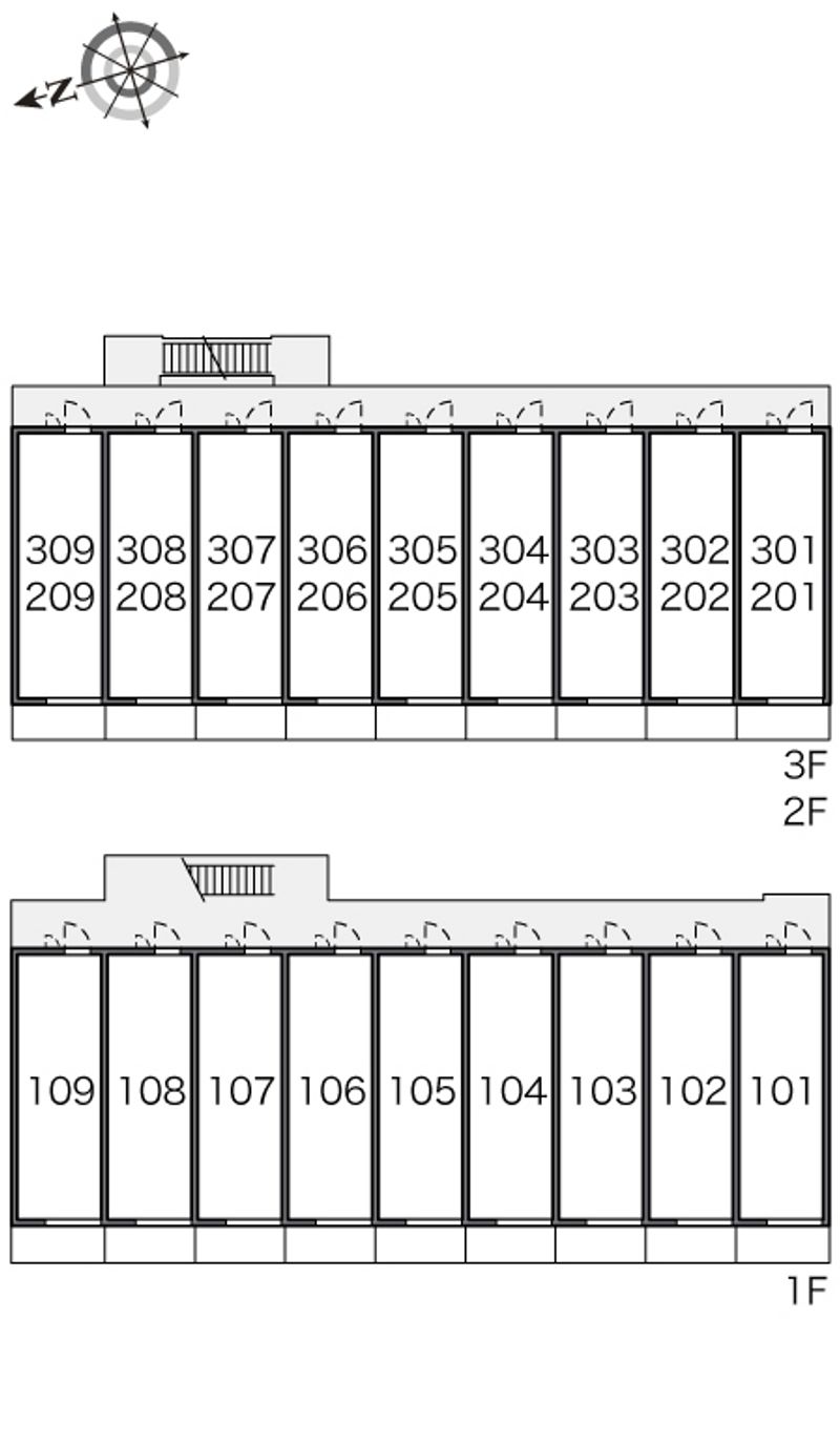 レオパレスムーンライトスクエア 間取り配置図