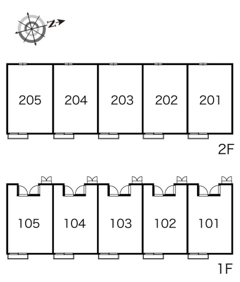 レオパレス美里 間取り配置図