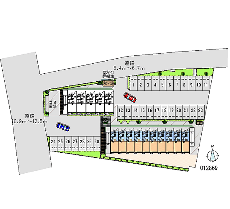 レオパレス八橋ＥＡＳＴ 月極駐車場