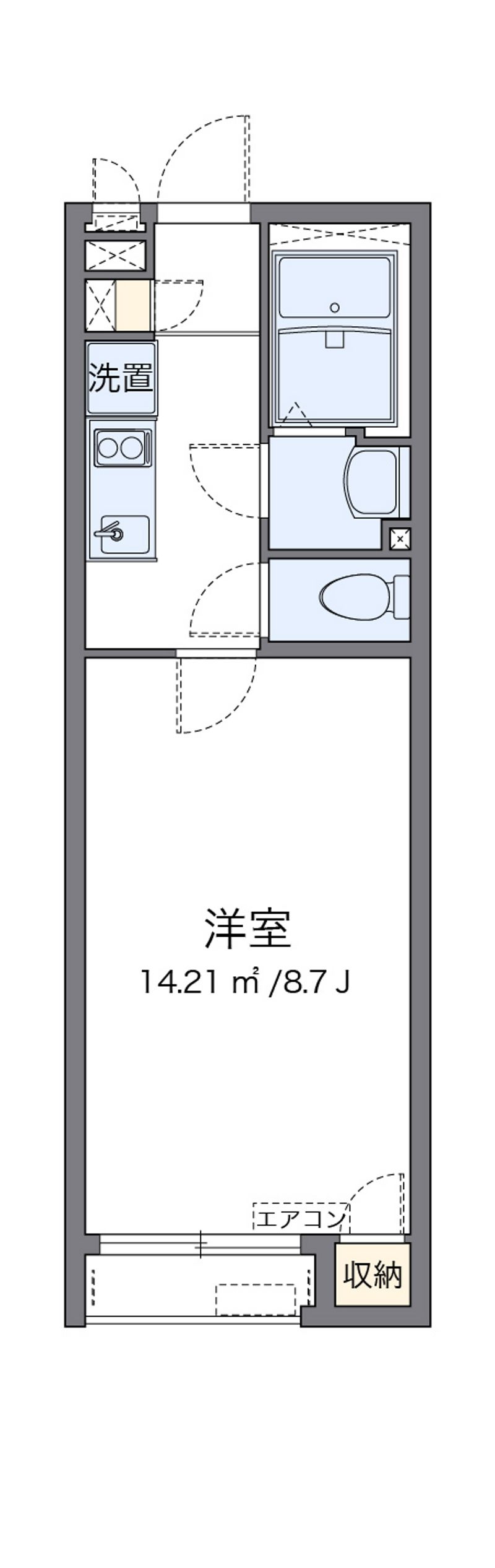 クレイノＷＩＳＴＥＲＩＡ 間取図