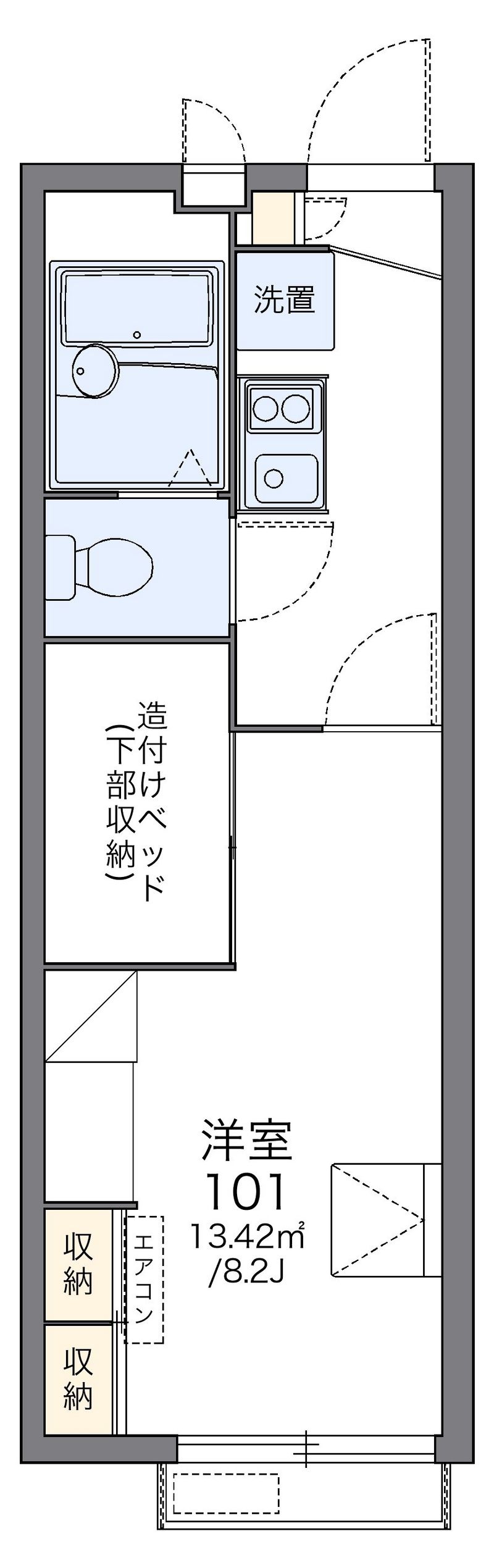 レオパレスジラーンドラ 間取図