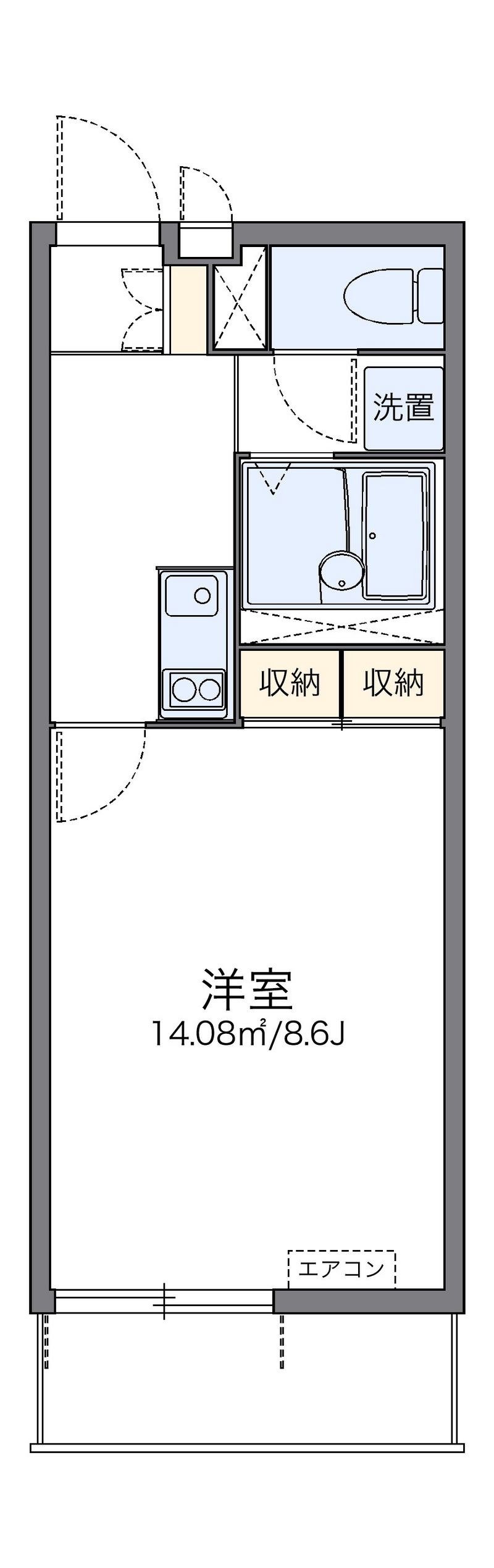 レオネクストパークハイツ　Ｂ 間取図