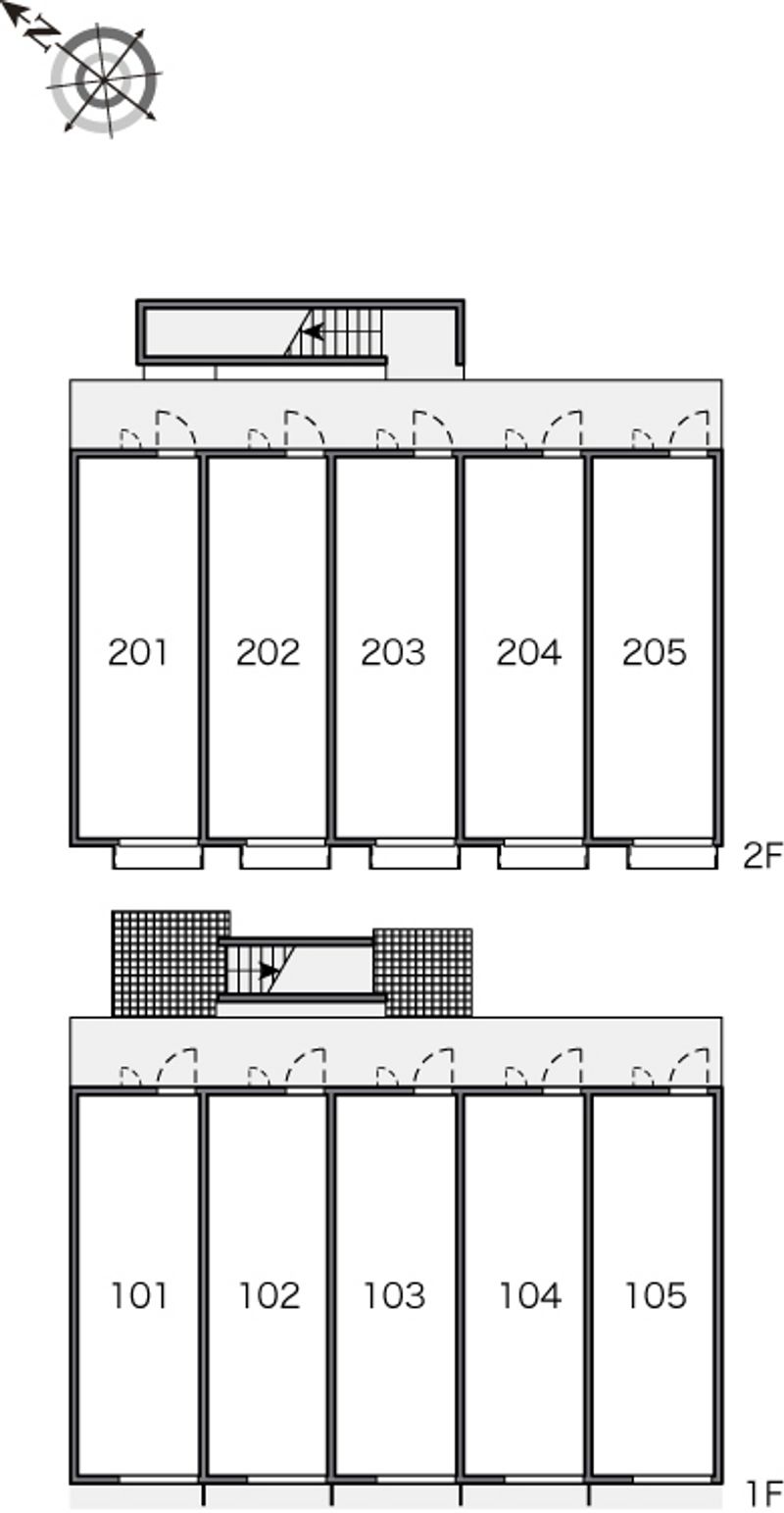 レオパレススカイブルー 間取り配置図