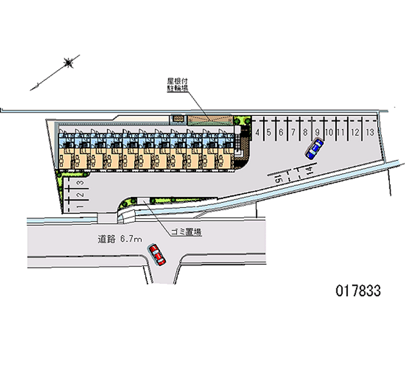 17833 bãi đậu xe hàng tháng