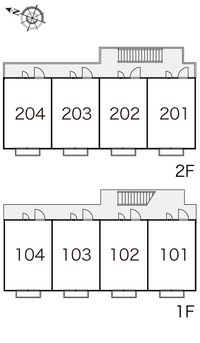 レオパレスエクセレント 間取り配置図
