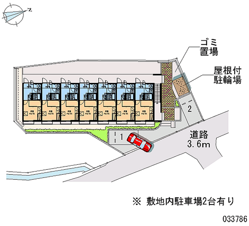 レオパレス氷室 月極駐車場