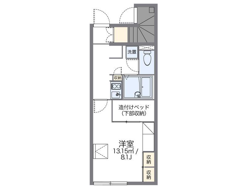 レオパレスまつおか 間取図