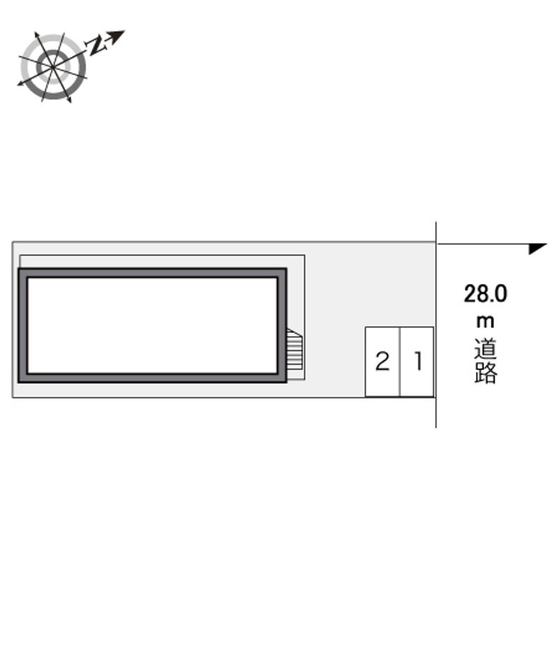 レオパレスオーキッドⅡ 配置図