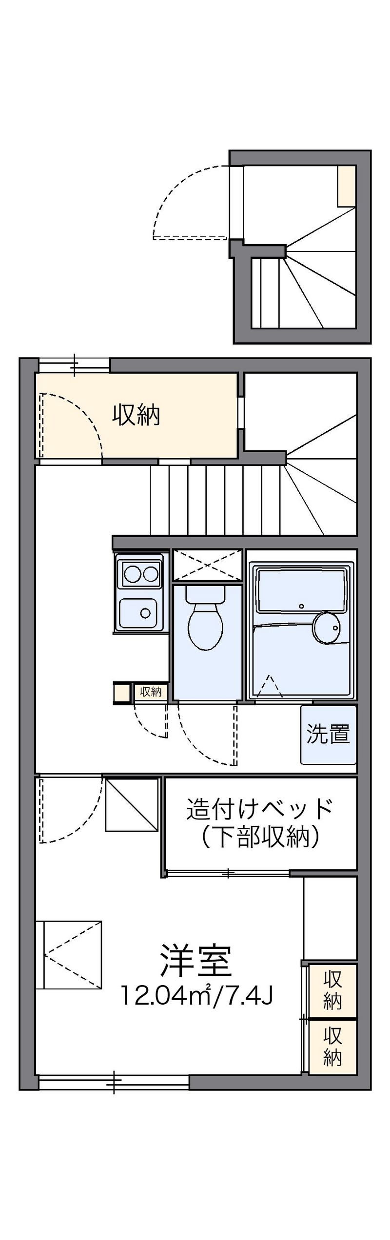 レオパレスシェール　パラン 間取図