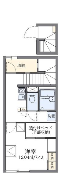 レオパレスシェール　パラン 間取り図