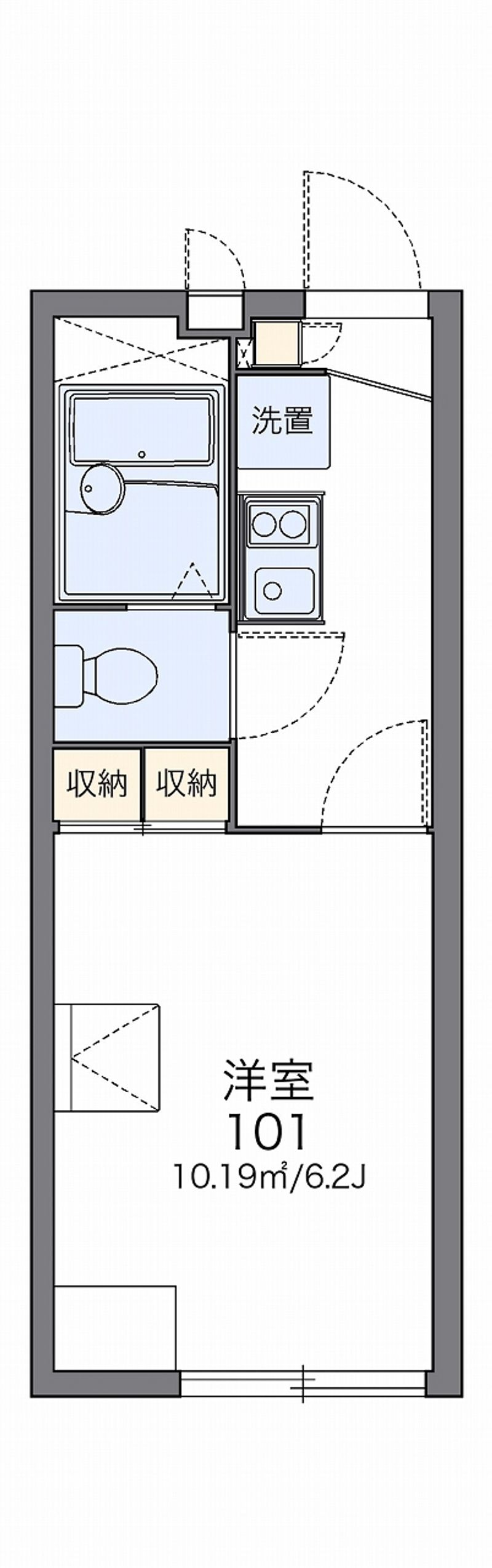レオパレステラス桜尾公園 間取図