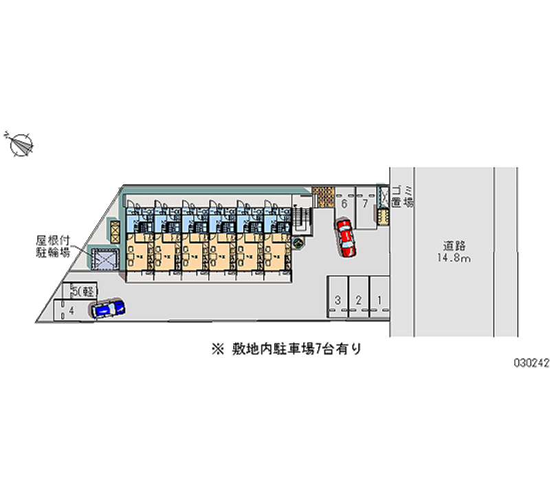 レオパレスブロン　シャトレ 月極駐車場