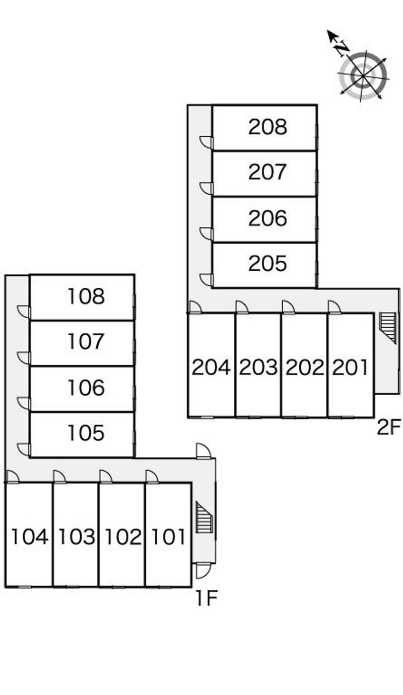 レオパレスロワジール西野Ｃ 間取り配置図