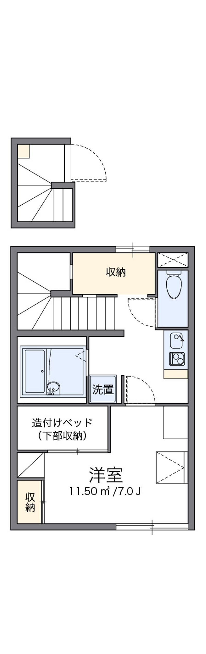 レオパレスティダ 間取図