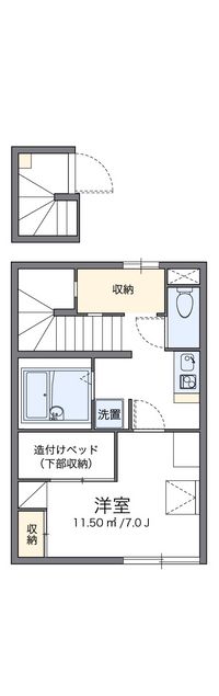 レオパレスティダ 間取り図