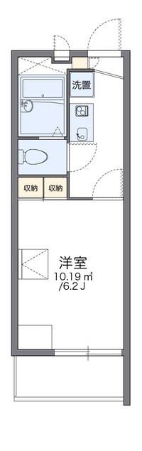 レオパレスクリザンテーム 間取り図