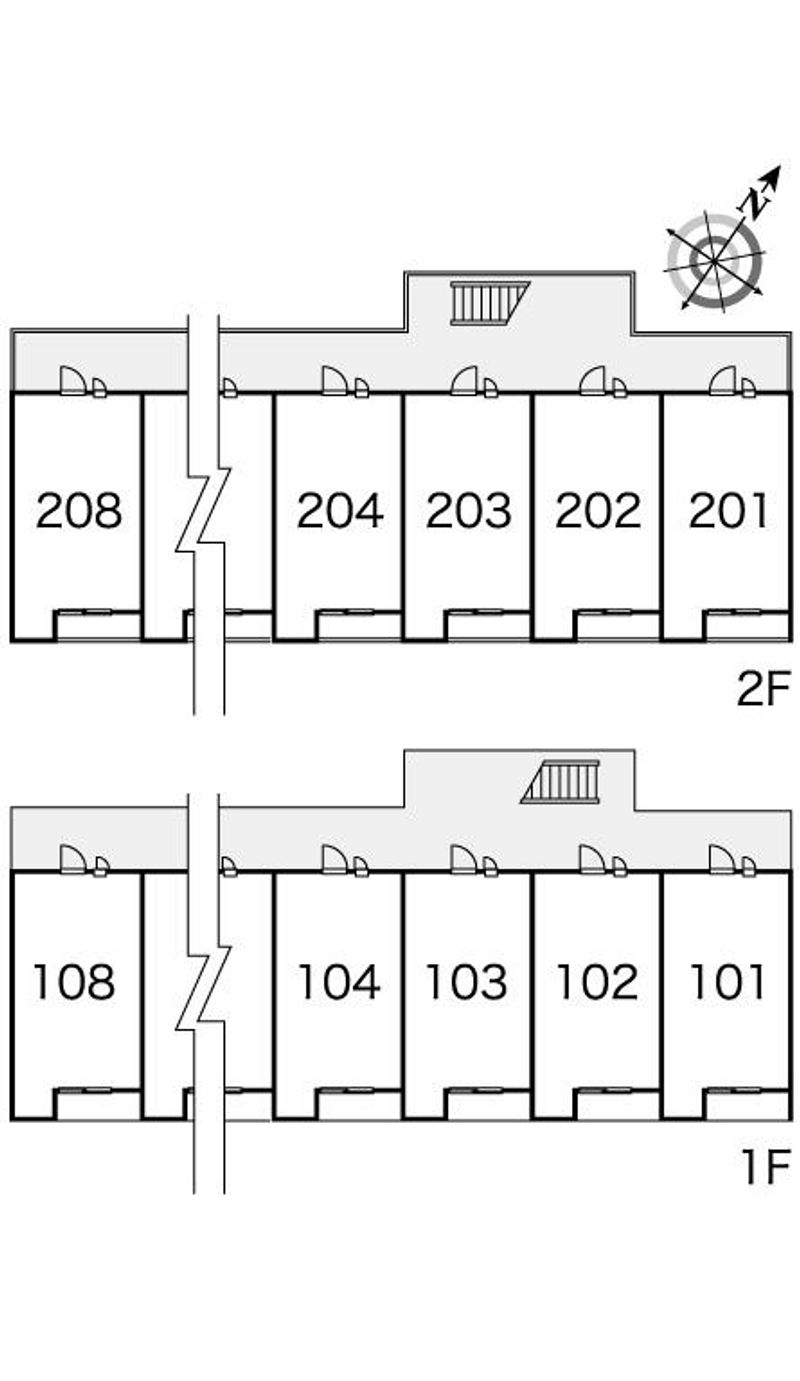 レオパレス未来 間取配置図