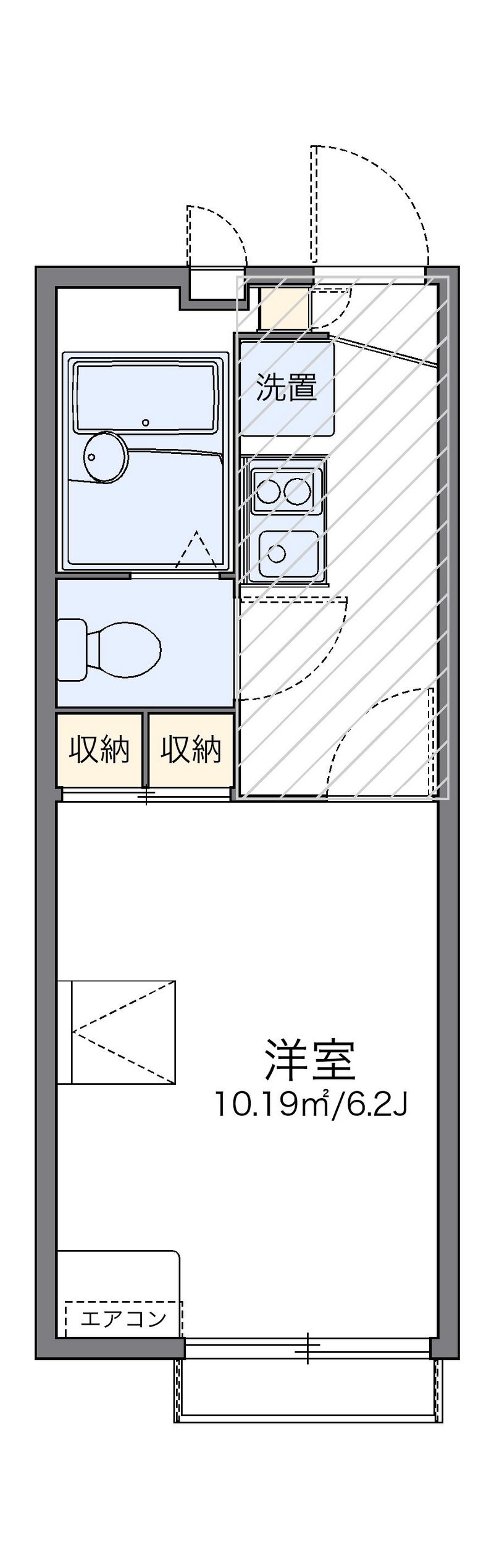 レオパレスピュアライズパートⅡ 間取図