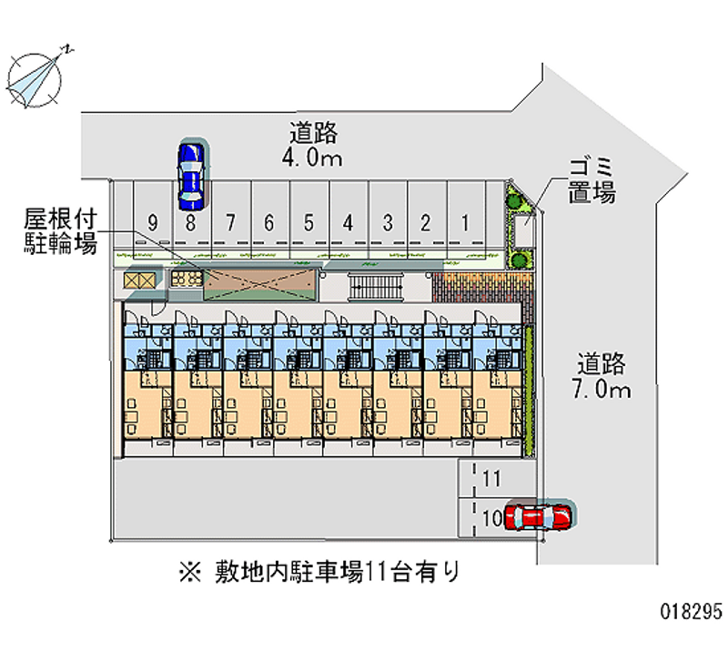 レオパレスメルツェⅡ 月極駐車場