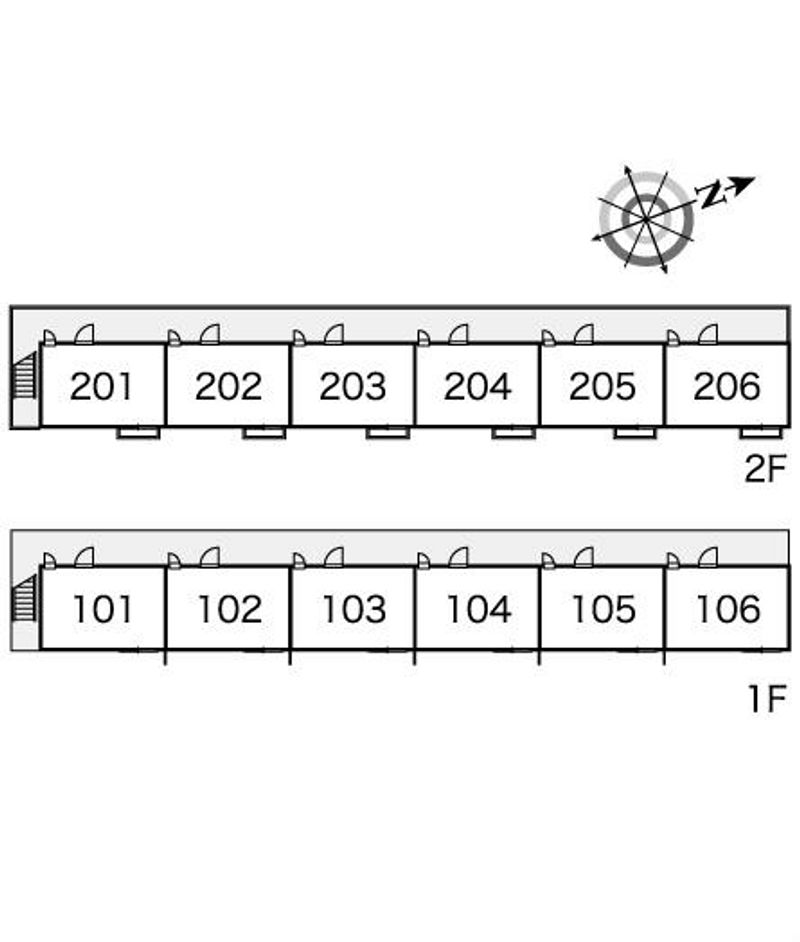 レオパレスＫＳ６ 間取配置図